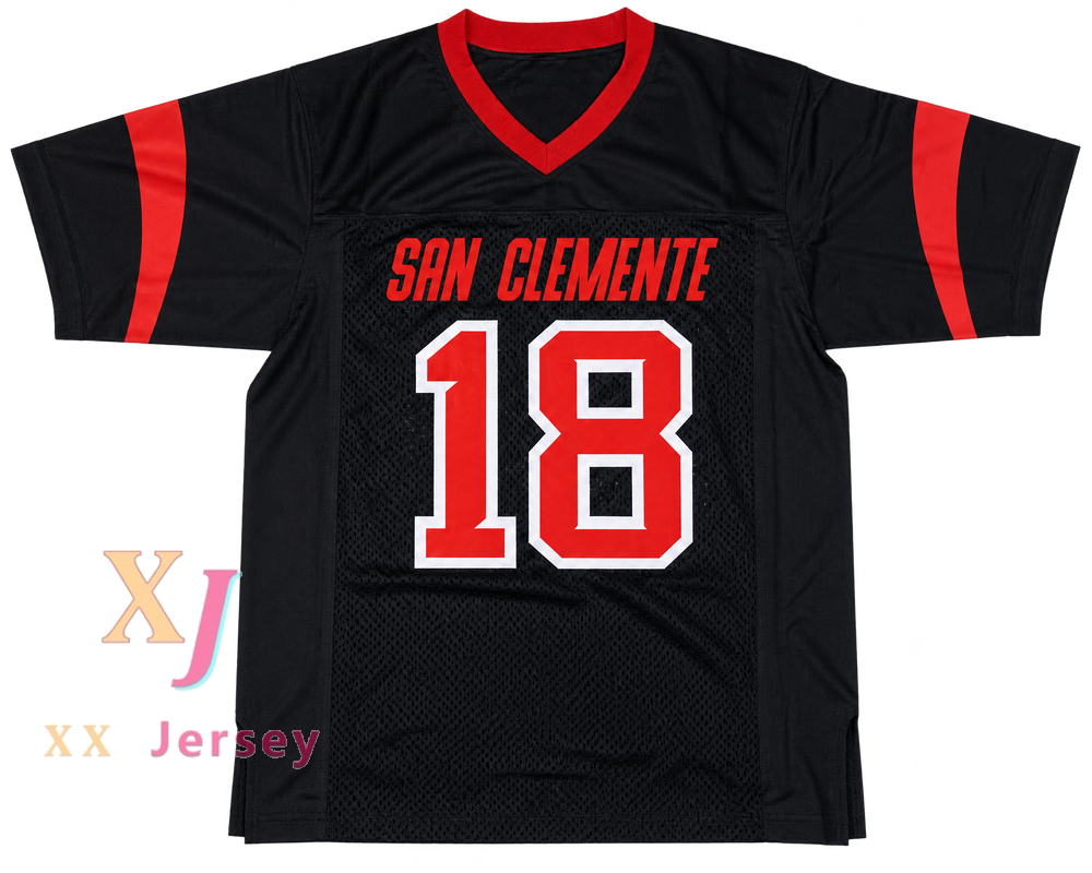 Custom Sam Darnold 18 San Clemente High School Tritons Black Football Jersey