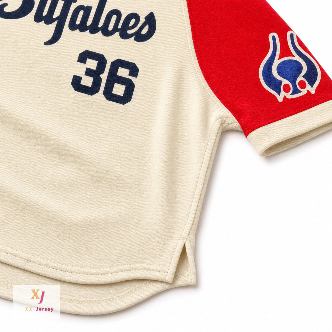 Custom Any Name Number BUFFALOES YOSHII 36 JAPAN BASEBALL JERSEY ANY NAME OR NUMBER NEW Top Stitched S-6XL