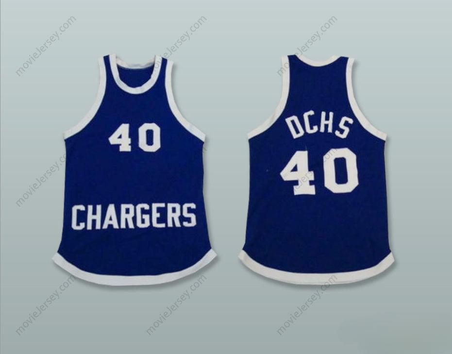 PERSONALIZADO Cualquier Nombre Número CARGADORES 40 DCHS CAMISETA BALONCESTO INSTITUTO Cosido S-6XL