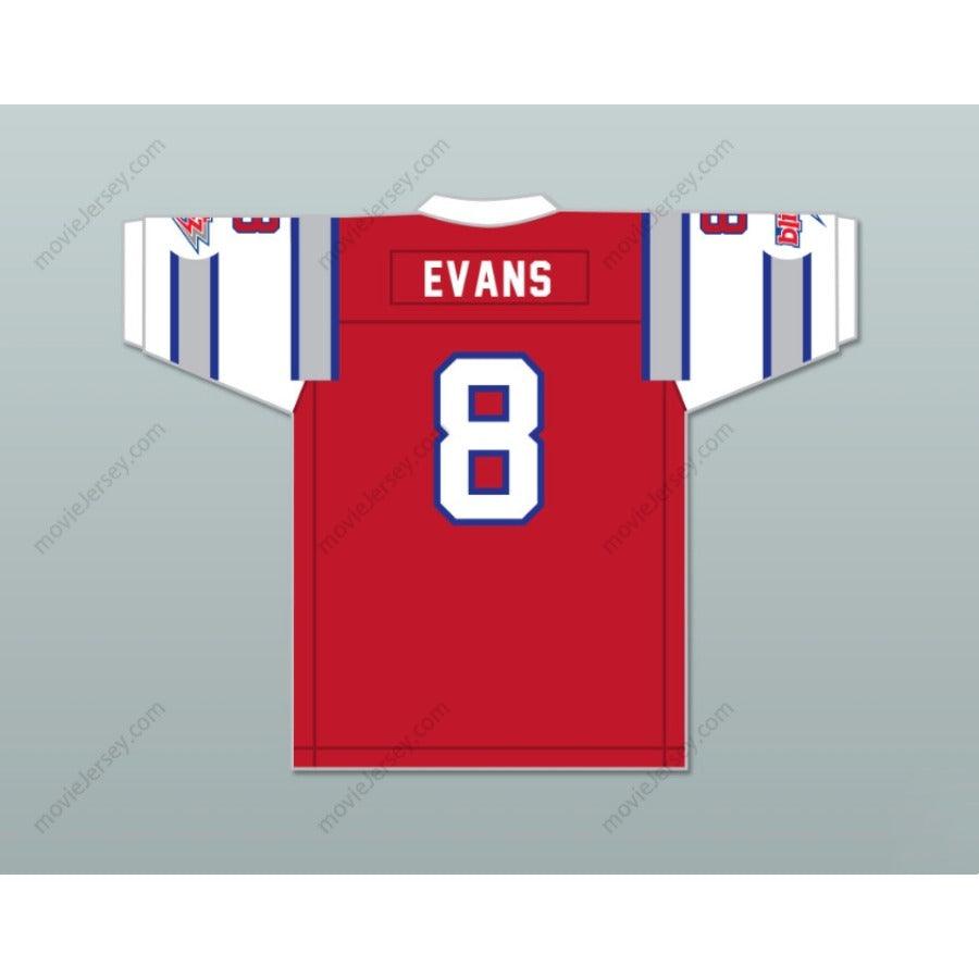 PERSONALIZA Cualquier Nombre Número 1984 USFL VINCE EVANS 8 CHICAGO BLITZ CAMISETA DE FÚTBOL AMERICANA DE VISITANTE BORDADA Tallas S-6XL