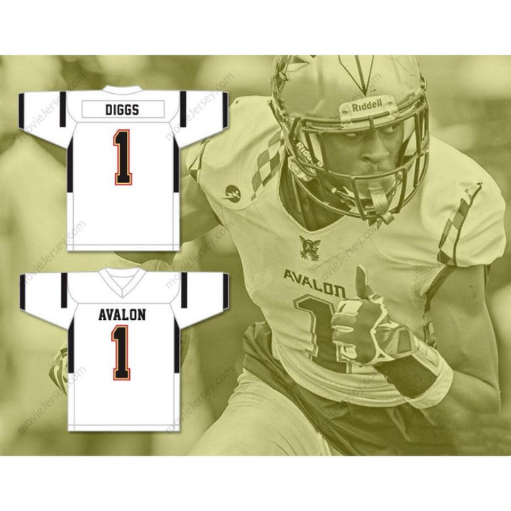 PERSONALIZA CUALQUIER Nombre Número TREVON DIGGS 1 CAMISETA DE FÚTBOL THE AVALON SCHOOL Cosida Tallas S-6XL