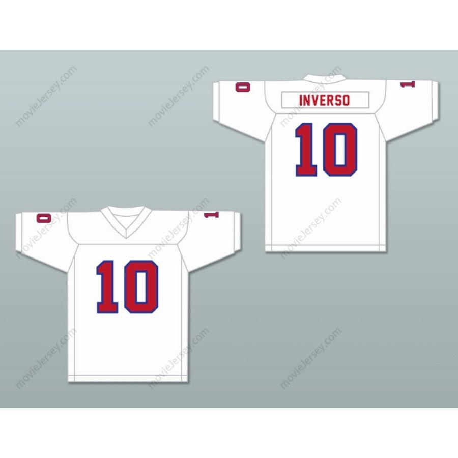 PERSONALIZA CUALQUIER Nombre Número 1983 USFL GLENN INVERSO 10 NEW JERSEY GENERALS ROAD Camiseta de Fútbol con Costuras S-6XL