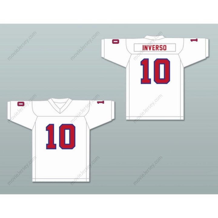 PERSONALIZA CUALQUIER Nombre Número 1983 USFL GLENN INVERSO 10 NEW JERSEY GENERALS ROAD Camiseta de Fútbol con Costuras S-6XL