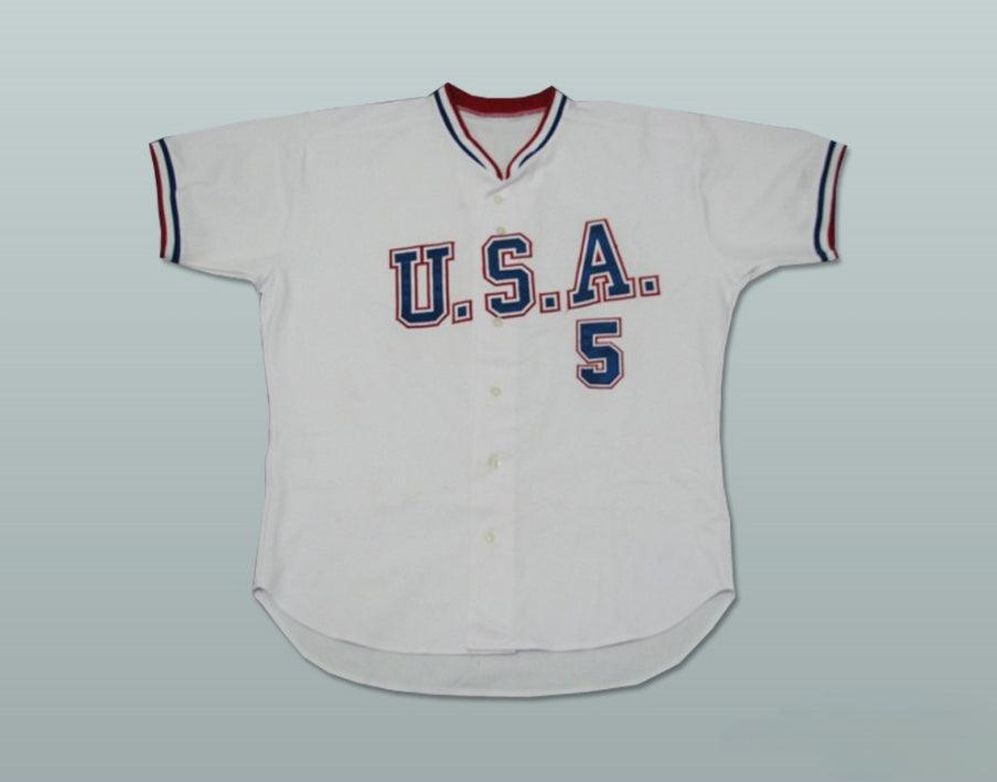 Custom Any Name Number MATT LAPORTA 5 USA TEAM BASEBALL JERSEY NEW ANY SIZE OR PLAYER Top Stitched S-6XL