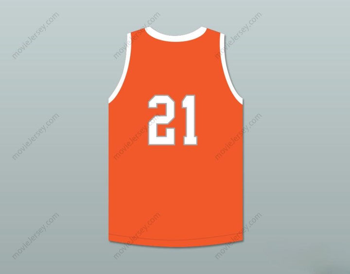 PERSONALIZA CUALQUIER Nombre Número JUGADOR 21 TEXAS D1 AMBASSADORS CAMISETA DE BALONCESTO NARANJA 2 Costuras Superior S-6XL
