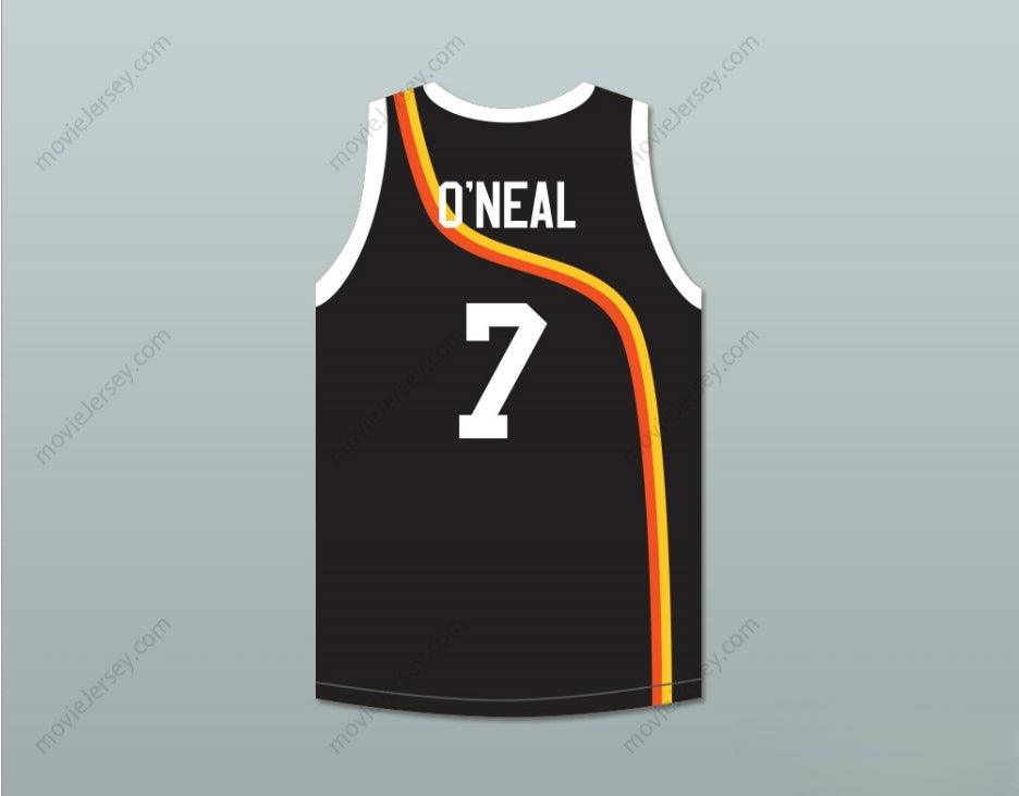 PERSONALIZADA Cualquier Nombre Número JERMAINE O’NEAL 7 ROSWELL RAYGUNS JERSEY DE BALONCESTO NEGRO Con Costuras Superiores Tallas S-6XL