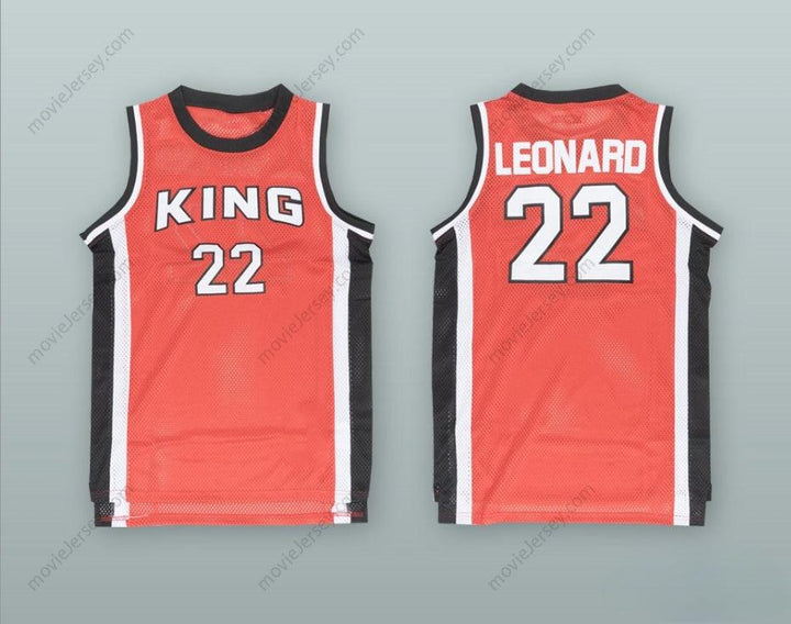 PERSONALIZA Cualquier Nombre Número KAWHI LEONARD 22 MARTIN LUTHER KING HIGH SCHOOL CAMISETA ROJA DE BALONCESTO Cosido S-6XL