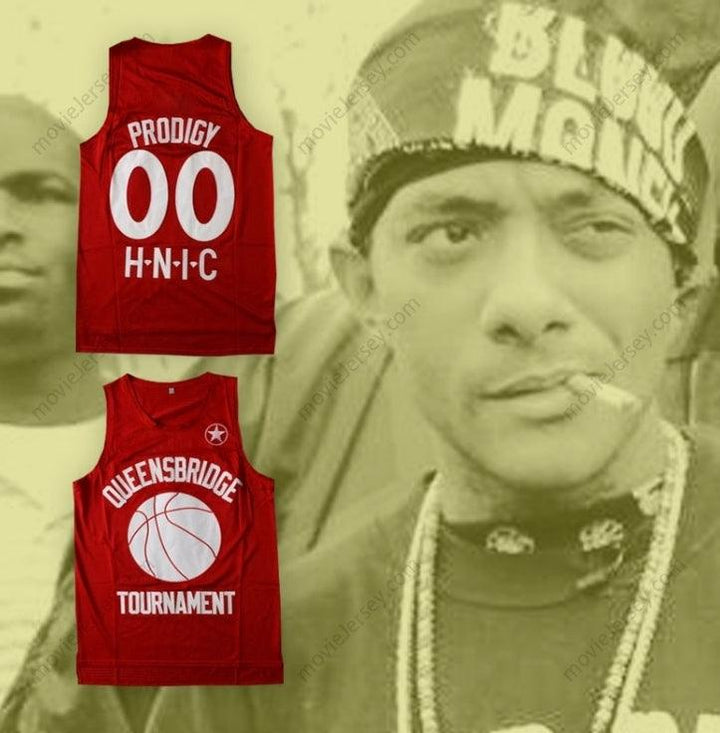 CUSTOM ANY Name Number PRODIGY 00 QUEENSBRIDGE TOURNAMENT H.N.I.C. RED BASKETBALL JERSEY Top Stitched S-6XL