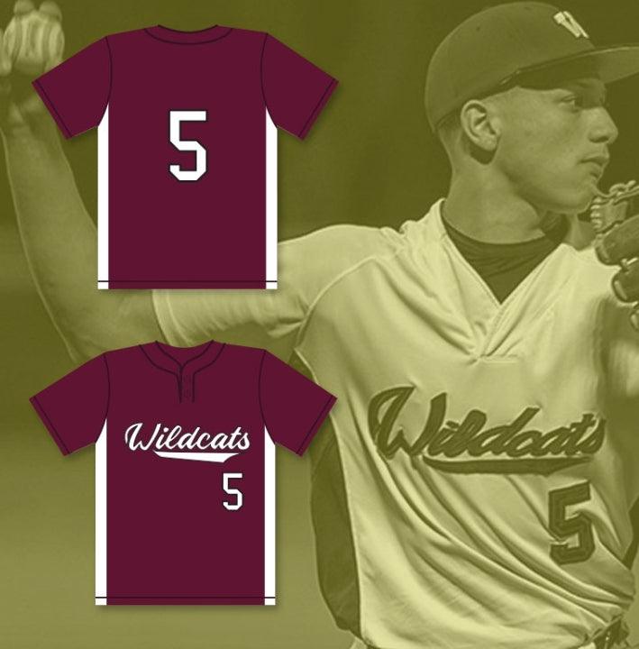 Personalizado Cualquier Nombre Número PATRICK MAHOMES 5 CAMISETA DE BÉISBOL MARRÓN DE LOS WILDCATS DE LA ESCUELA SECUNDARIA WHITEHOUSE 1 Cosida en la parte superior S-6XL