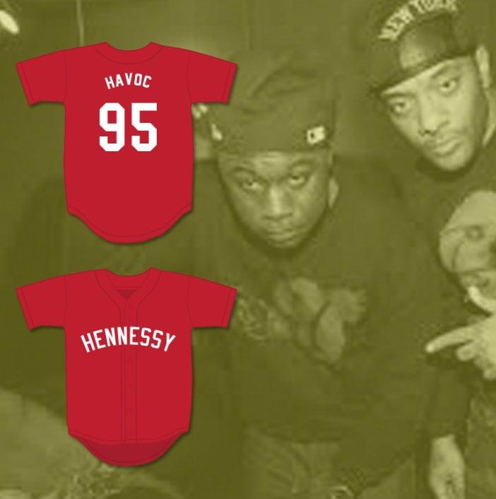 Personalizado Cualquier Nombre Número HAVOC 95 HENNESSY CAMISETA DE BÉISBOL ROJA COSIDA Tallas S-6XL