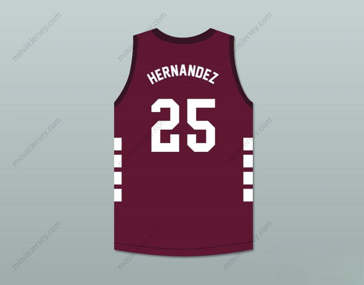 PERSONALIZA Cualquier Nombre Número AARON HERNANDEZ 25 BRISTOL CENTRAL RAMS MAILLOT DE BALONCESTO GRANATE ASESINO POR DENTRO: LA MENTE DE AARON HERNANDEZ Cosido Superior S-6XL