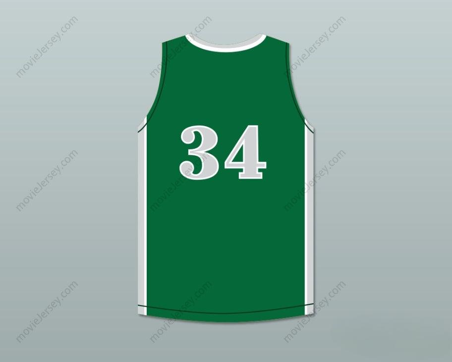 Personaliza CUALQUIER Nombre Número COLIN KAEPERNICK 34 JOHN H. PITMAN HIGH SCHOOL PRIDE JERSEY DE BALONCESTO VERDE 1 Top Cosido S-6XL