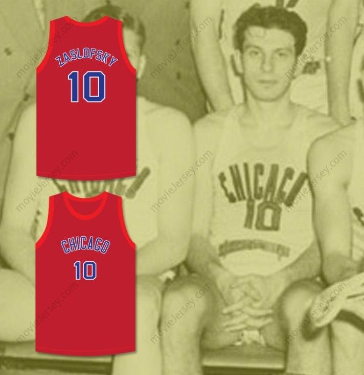 CUSTOM ANY Name Number MAX ZASLOFSKY 10 CHICAGO STAGS BASKETBALL JERSEY Top Stitched S-6XL