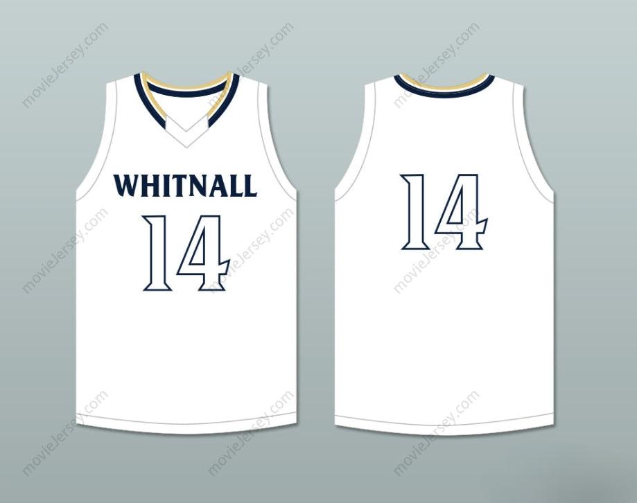 CUSTOM ANY Name Number PLAYER 14 WHITNALL HIGH SCHOOL FALCONS WHITE BASKETBALL JERSEY Top Stitched S-6XL