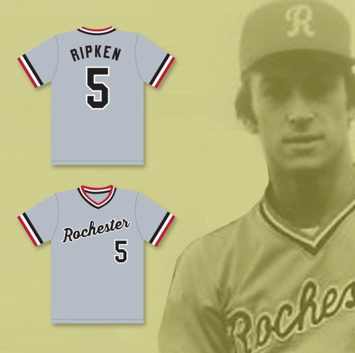 Personalizado Cualquier Nombre Número CAL RIPKEN JR. 5 CAMISETA DE BÉISBOL GRIS RED WINGS Costura Superior Tallas S-6XL