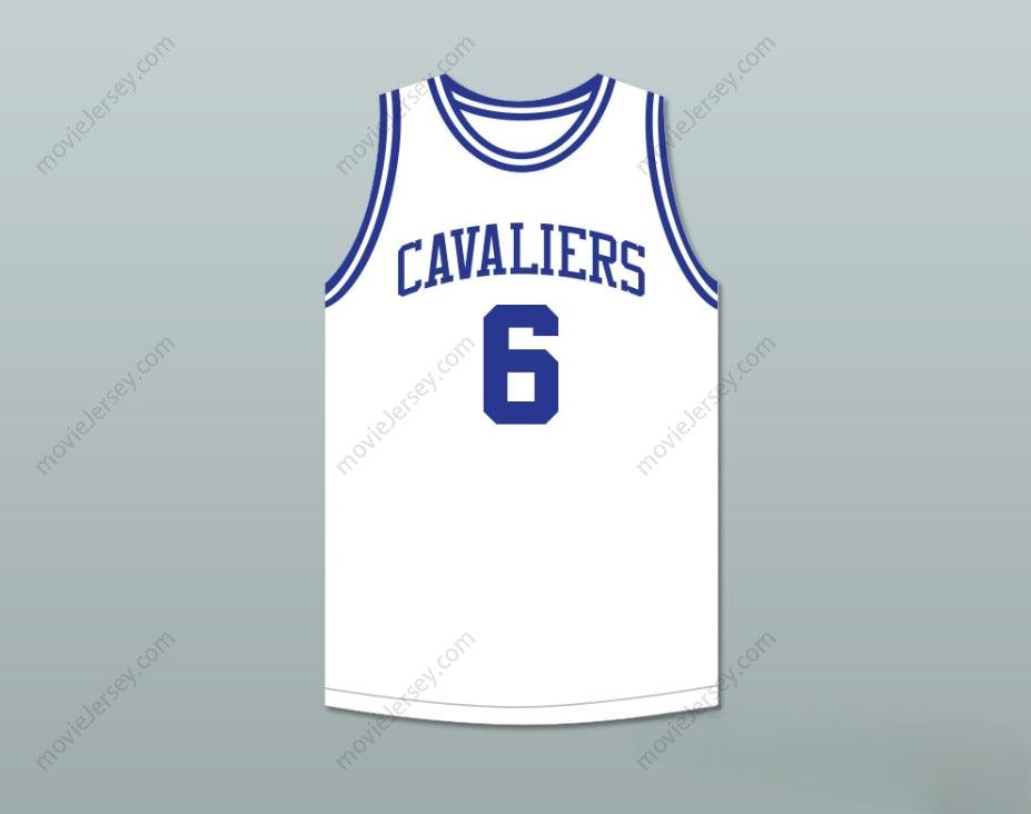 PERSONALIZADO Cualquier Nombre Número NEIL JOHNSTON 6 CAMISETA BALONCESTO BLANCA CAVALIERS HIGH SCHOOL Cosido S-6XL