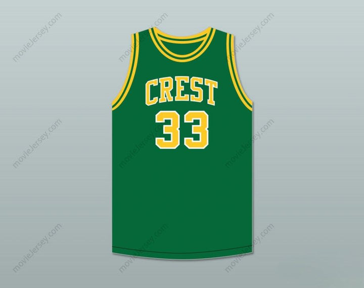 PERSONALIZA CUALQUIER Nombre Número DAVID THOMPSON 33 CAMISETA DE BALONCESTO VERDE CREST HIGH SCHOOL CHARGERS 1 Costuras superiores S-6XL
