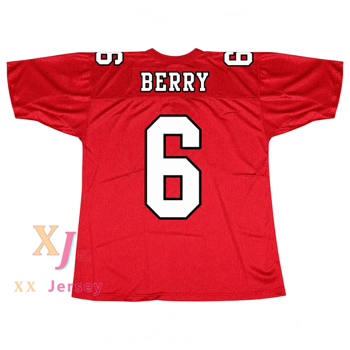 PERSONALIZA CUALQUIER Nombre Número RACHEL BERRY 6 WILLIAM MCKINLEY HIGH SCHOOL Camiseta de Fútbol Cosida S-6XL