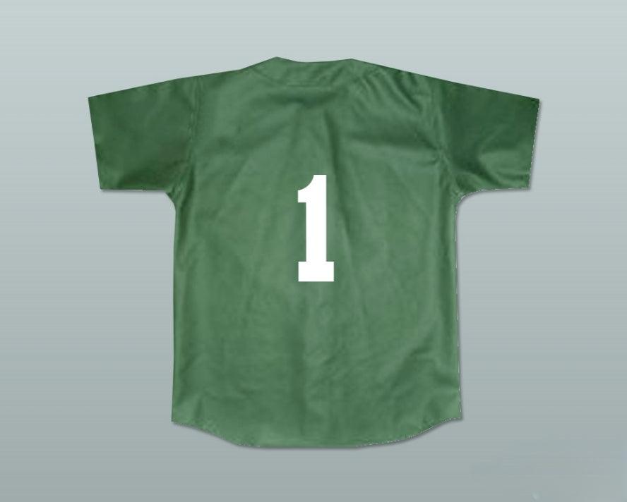 Personalizado Cualquier Nombre Número JARIUS 'G-BABY' EVANS 1 KEKAMBAS CAMISETA BÉISBOL HARDBALL VERDE OSCURO Cosido S-6XL