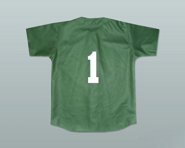 Personalizado Cualquier Nombre Número JARIUS 'G-BABY' EVANS 1 KEKAMBAS CAMISETA BÉISBOL HARDBALL VERDE OSCURO Cosido S-6XL