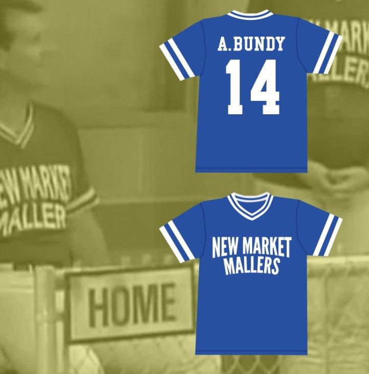 Personalizada Cualquier Nombre Número AL BUNDY 14 CAMISETA DE BÉISBOL NEW MARKET MALLERS NUEVA COSIDA Tallas S-6XL