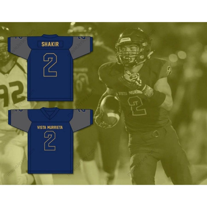 PERSONALIZA Cualquier Nombre Número KHALIL SHAKIR 2 Camiseta de Fútbol VISTA MURRIETA HIGH SCHOOL BRONCOS Parte Superior Cosida Tallas S-6XL