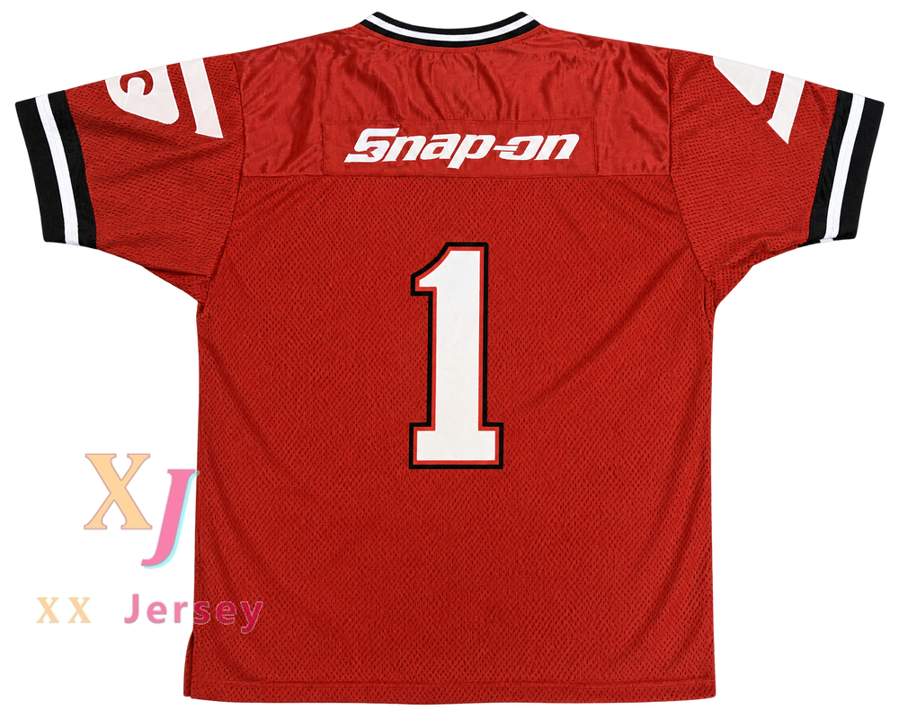 Custom Snap-on Tools 1 Red Football Jersey