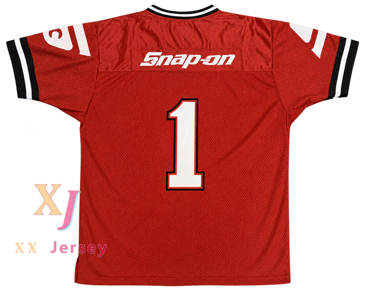 Custom Snap-on Tools 1 Red Football Jersey