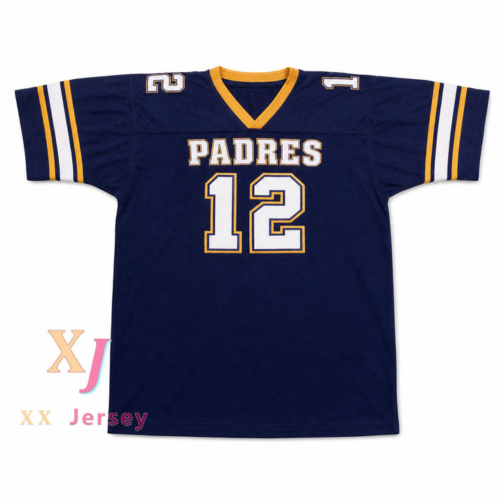 Tom Brady 12 Junipero Serra Padres High School Football Jersey — front view
