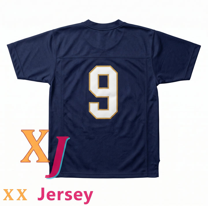 CUSTOM ANY Name TIGERS KENNETH WALKER III 9 ARLINGTON HIGH SCHOOL NAVY BLUE Football Jersey Top Stitched S-6XL