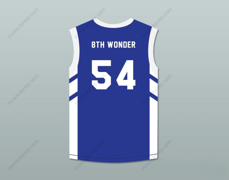 PERSONALIZA CUALQUIER Nombre Número ANTOINE 'OCTAVA MARAVILLA' SCOTT 54 CAMISETA DE BALONCESTO AZUL EL BIG BANG DE DENNIS RODMAN EN PYONGYANG Costuras superiores S-6XL