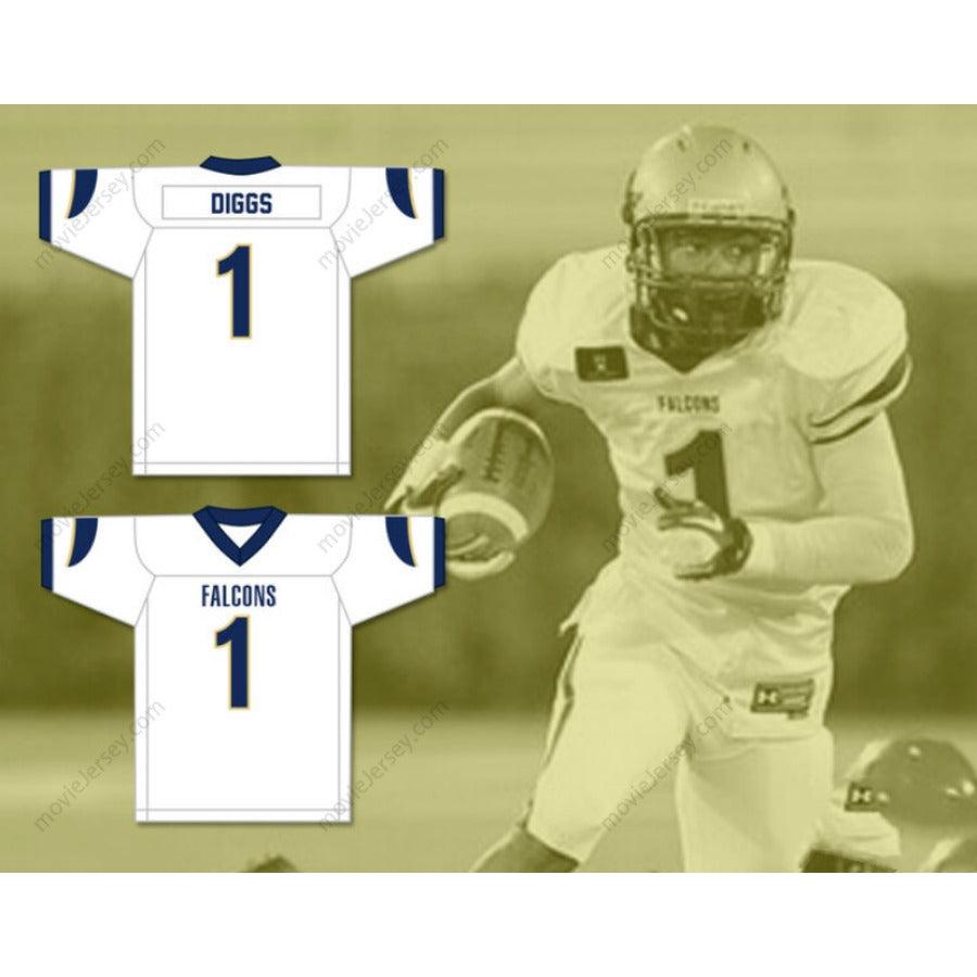 PERSONALIZA CUALQUIER Nombre Número STEFON DIGGS 1 OUR LADY OF GOOD COUNSEL HIGH SCHOOL FALCONS Camiseta de Fútbol con Costuras S-6XL