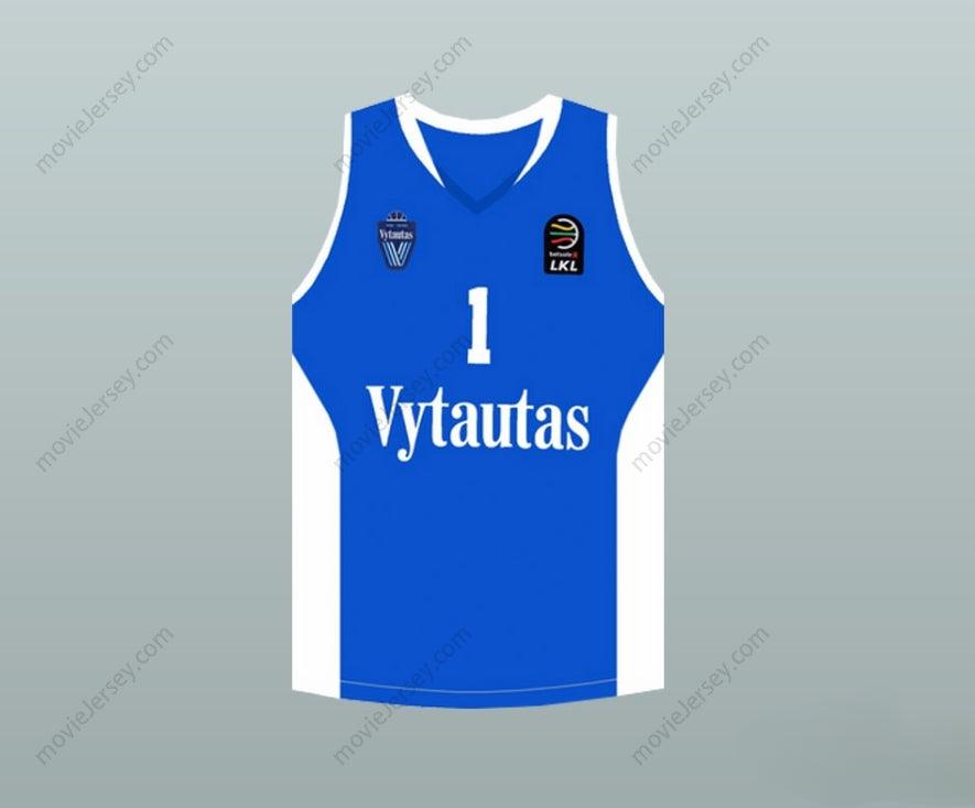PERSONALIZA CUALQUIER Nombre Número LAMELO BALL 1 LITUANIA VYTAUTAS AZUL CAMISETA DE BALONCESTO Cosida S-6XL