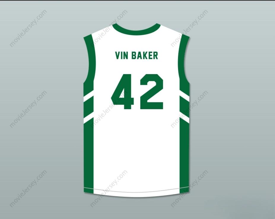 PERSONALIZA Cualquier Nombre Número CAMISETA DE BALONCESTO BLANCA VIN BAKER 42 EL GRAN ESTALLIDO DE DENNIS RODMAN EN PYONGYANG Cosido Superior S-6XL