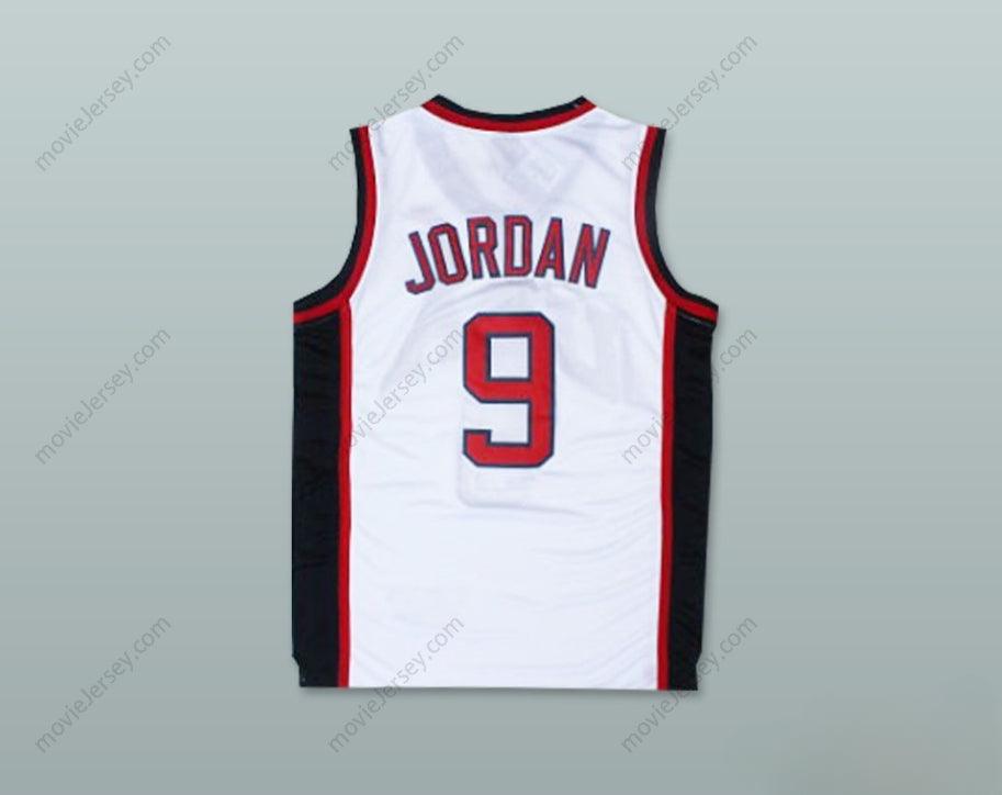 PERSONALIZA CUALQUIER Nombre Número 1984 MICHAEL   9 USA TEAM CASA CAMISETA DE BALONCESTO Cosido S-6XL