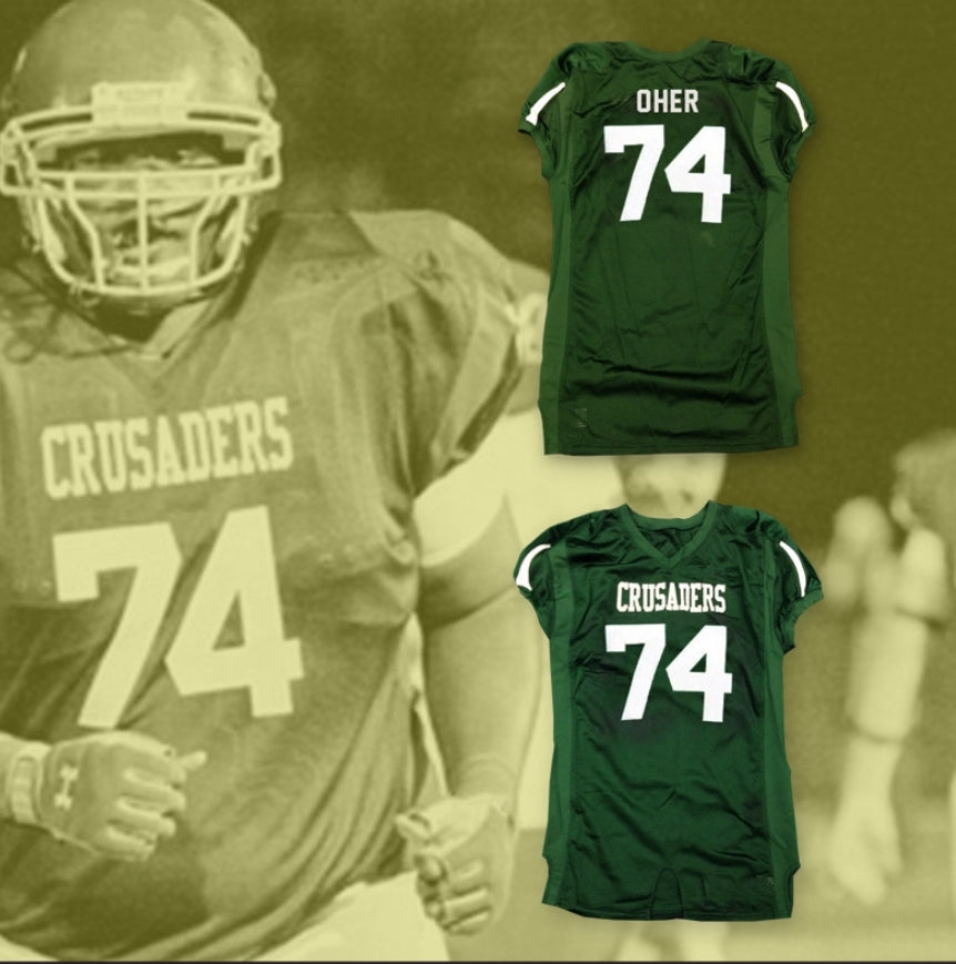 PERSONALIZA Cualquier Nombre Número THE BLIND SIDE MICHAEL OHER 74 CRUSADERS HIGH SCHOOL Camiseta de Fútbol Americana con Costura Superior Tallas S-6XL