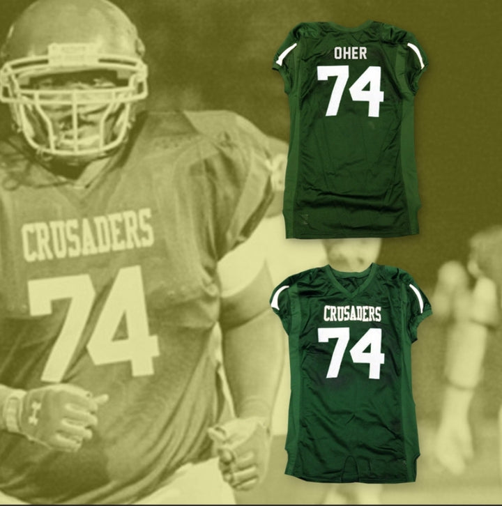 PERSONALIZA Cualquier Nombre Número THE BLIND SIDE MICHAEL OHER 74 CRUSADERS HIGH SCHOOL Camiseta de Fútbol Americana con Costura Superior Tallas S-6XL