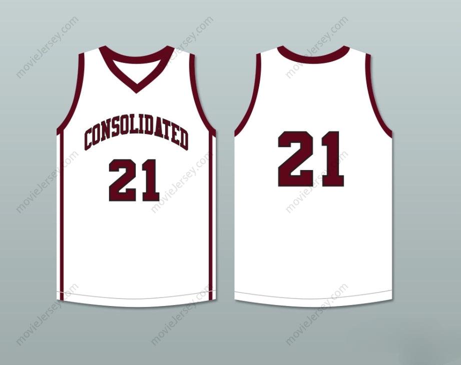 PERSONALIZA Cualquier Nombre Número JUGADOR 21 A&M CONSOLIDATED HIGH SCHOOL TIGERS BLANCO CAMISETA BALONCESTO Cosido Tallas S-6XL