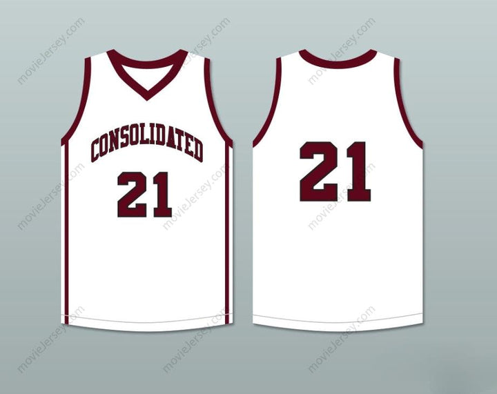 PERSONALIZA Cualquier Nombre Número JUGADOR 21 A&M CONSOLIDATED HIGH SCHOOL TIGERS BLANCO CAMISETA BALONCESTO Cosido Tallas S-6XL