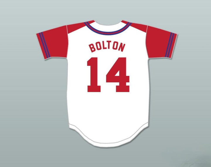 Camiseta de béisbol de los WILDCATS de la ESCUELA SECUNDARIA EAST, con el número 14, nombre personalizado de TROY BOLTON, con PARCHE cosido, tallas S-6XL