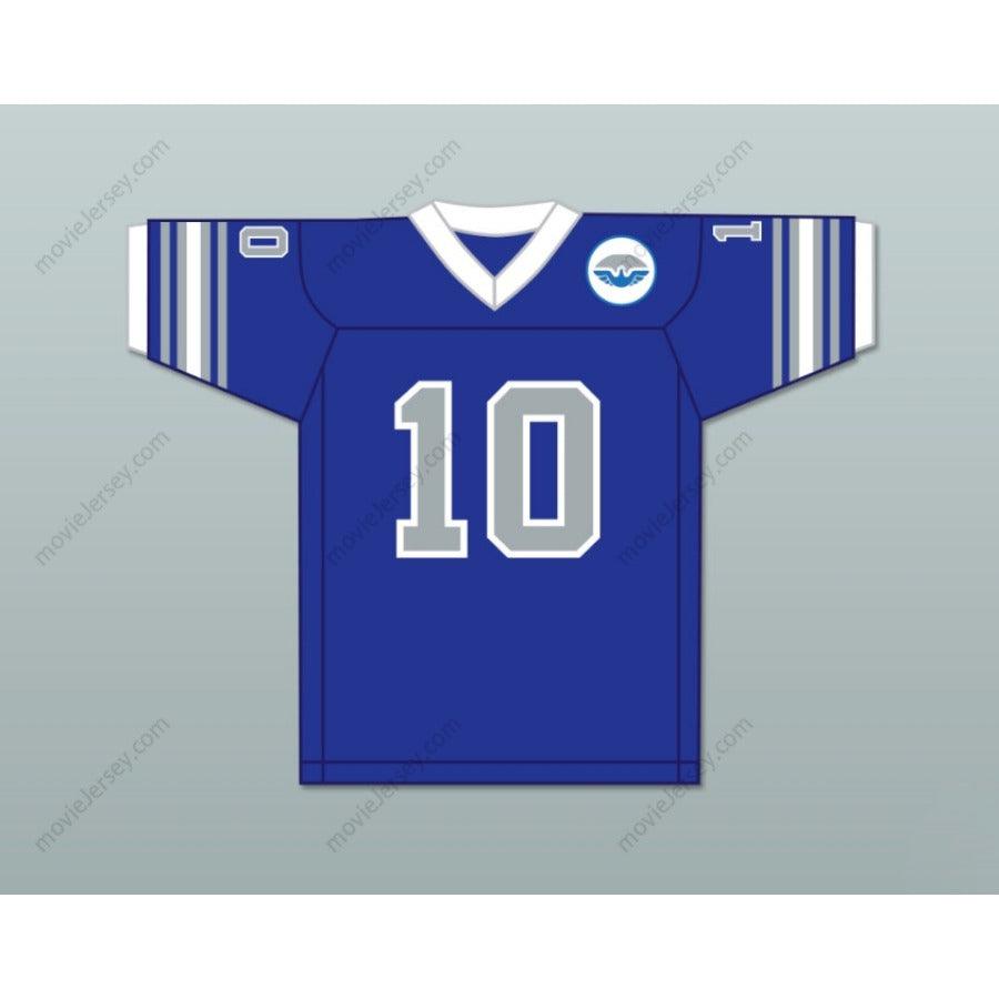 PERSONALIZADA CUALQUIER Nombre Número 1975 WFL JOHNNIE WALTON 10 SAN ANTONIO WINGS ROAD Camiseta de Fútbol Americana Cosida S-6XL