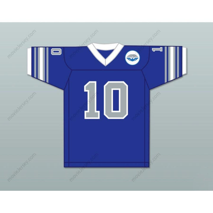 PERSONALIZADA CUALQUIER Nombre Número 1975 WFL JOHNNIE WALTON 10 SAN ANTONIO WINGS ROAD Camiseta de Fútbol Americana Cosida S-6XL