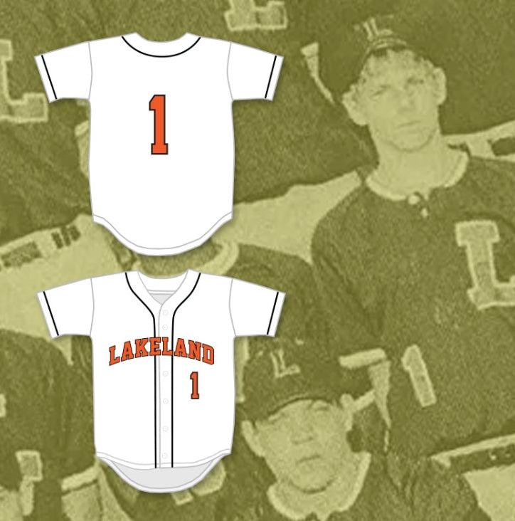 Camiseta de béisbol blanca personalizada con cualquier nombre y número CHRIS SALE 1 SENIOR HIGH SCHOOL DREADNAUGHTS, 1 cosido superior, tallas S-6XL