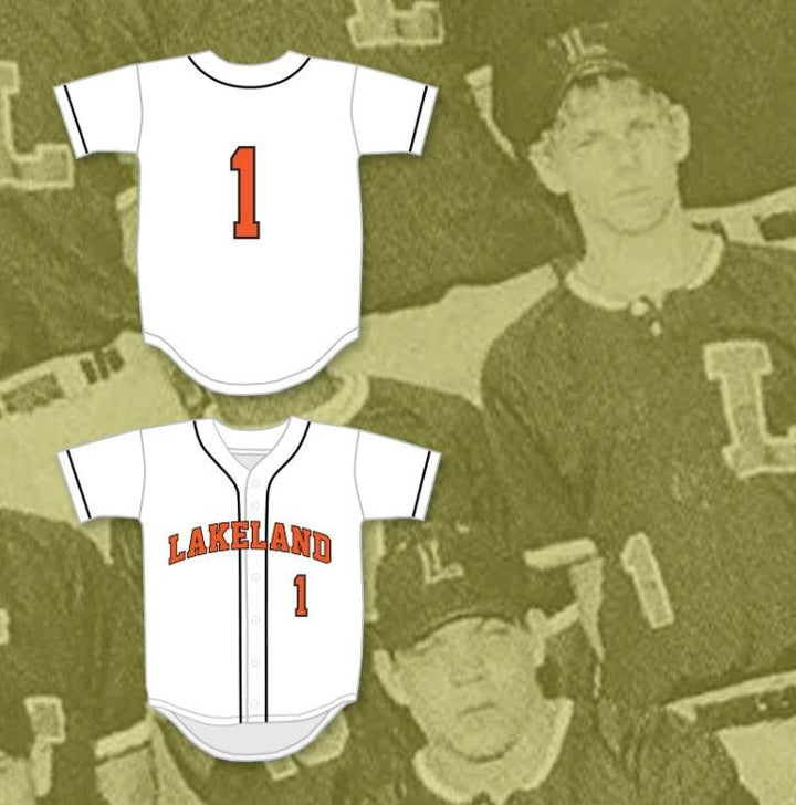 Camiseta de béisbol blanca personalizada con cualquier nombre y número CHRIS SALE 1 SENIOR HIGH SCHOOL DREADNAUGHTS, 1 cosido superior, tallas S-6XL