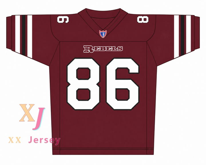 Custom Kyle Cooper 86 Boston Rebels Football Jersey
