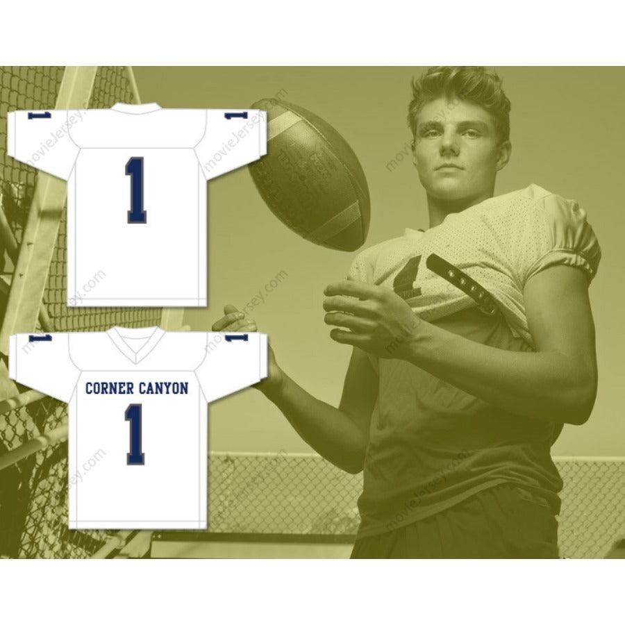 PERSONALIZA cualquier Nombre Número ZACH WILSON 1 CANYON HIGH SCHOOL CHARGERS Camiseta de Fútbol Americana Cosida Tallas S-6XL