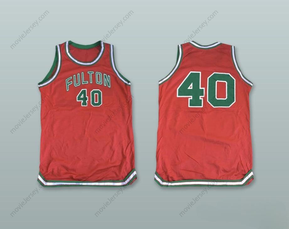 CAMISETA DE BALONCESTO FULTON 40 NARANJA CON CUALQUIER NOMBRE Y NÚMERO, 1 Superior Cosido, Tallas S-6XL