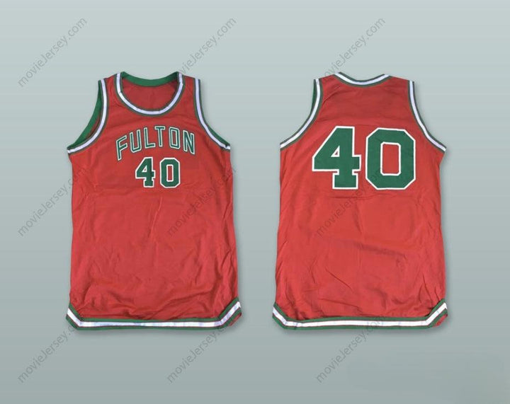CAMISETA DE BALONCESTO FULTON 40 NARANJA CON CUALQUIER NOMBRE Y NÚMERO, 1 Superior Cosido, Tallas S-6XL