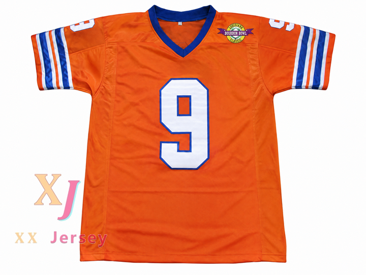 Custom Bobby Boucher 9 Mud Dogs The Waterboy Football Jersey