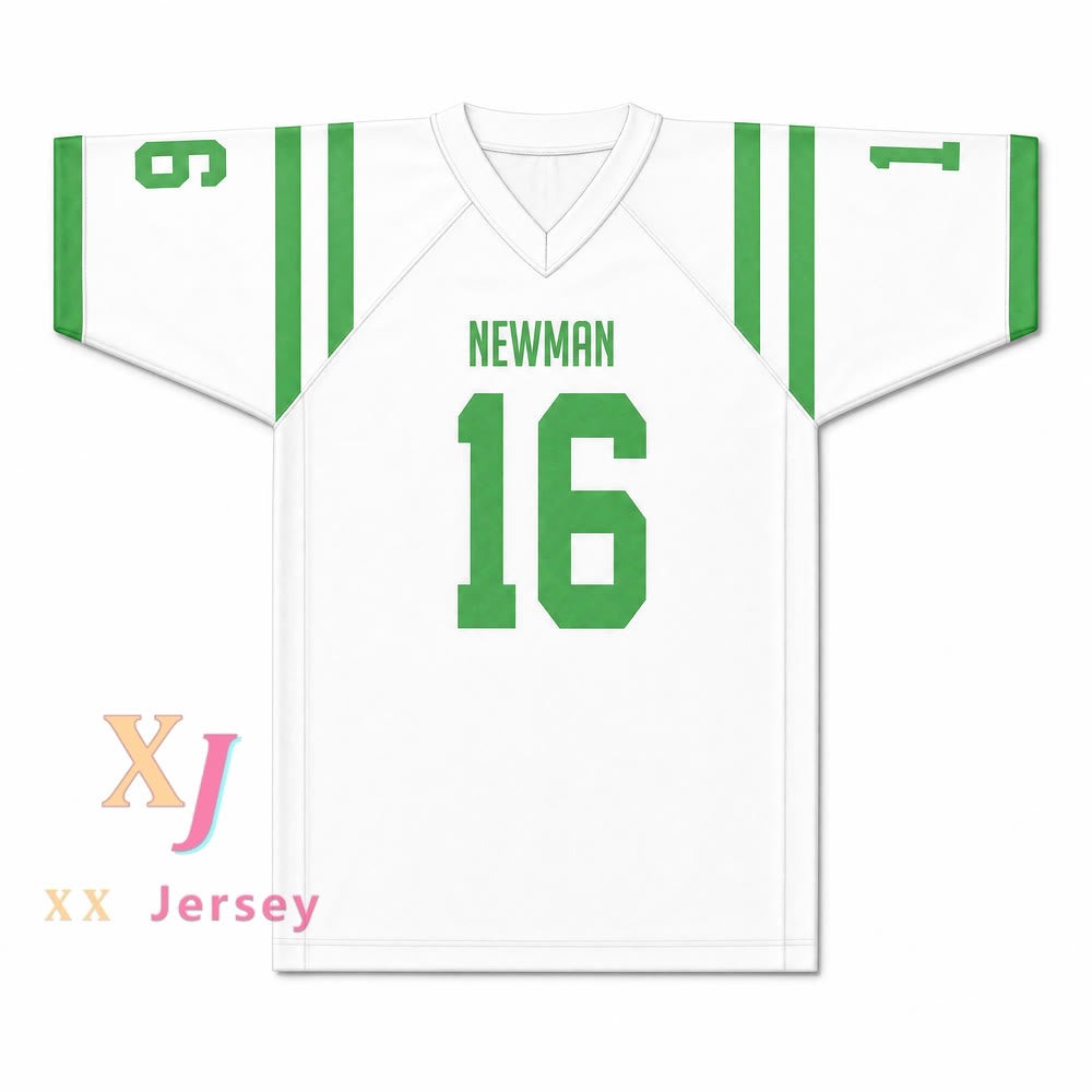 Isidore Newman High School 16 Football Jersey — white front view